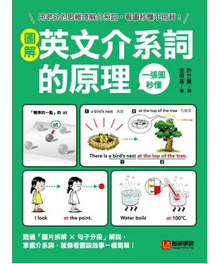 書封 圖解英文介系詞的原理：用老外的思維理解介系詞，看圖秒懂不用背！